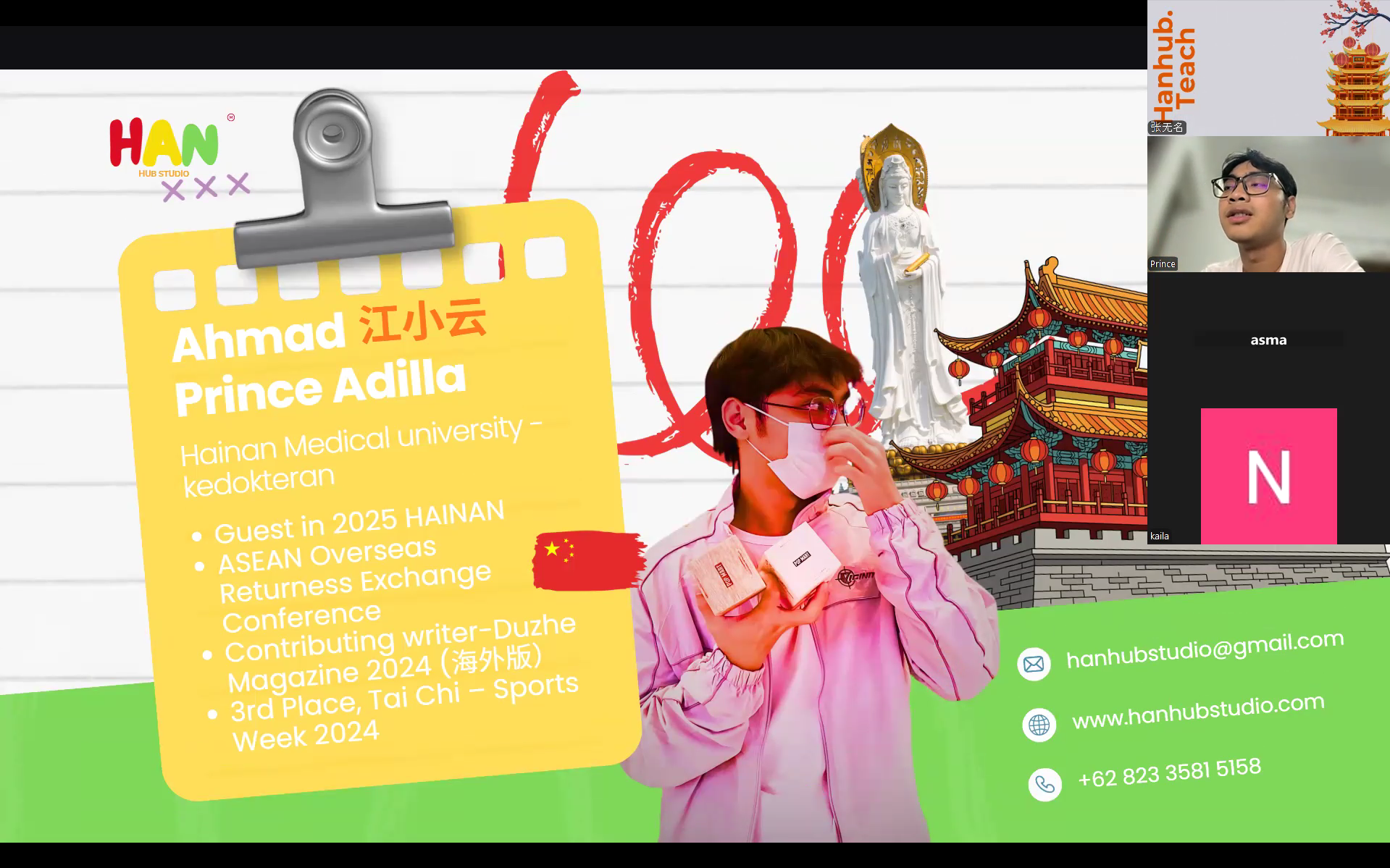 Dokumentasi sesi 1 Mandarin Guest Lecture